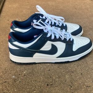 Men's Navy and White Sneakers dunk lo